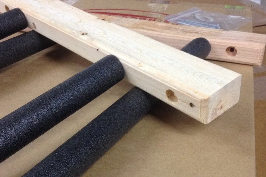 Surfboard Wall Rack - Triple Wooden Rough 'n' Ready *new*