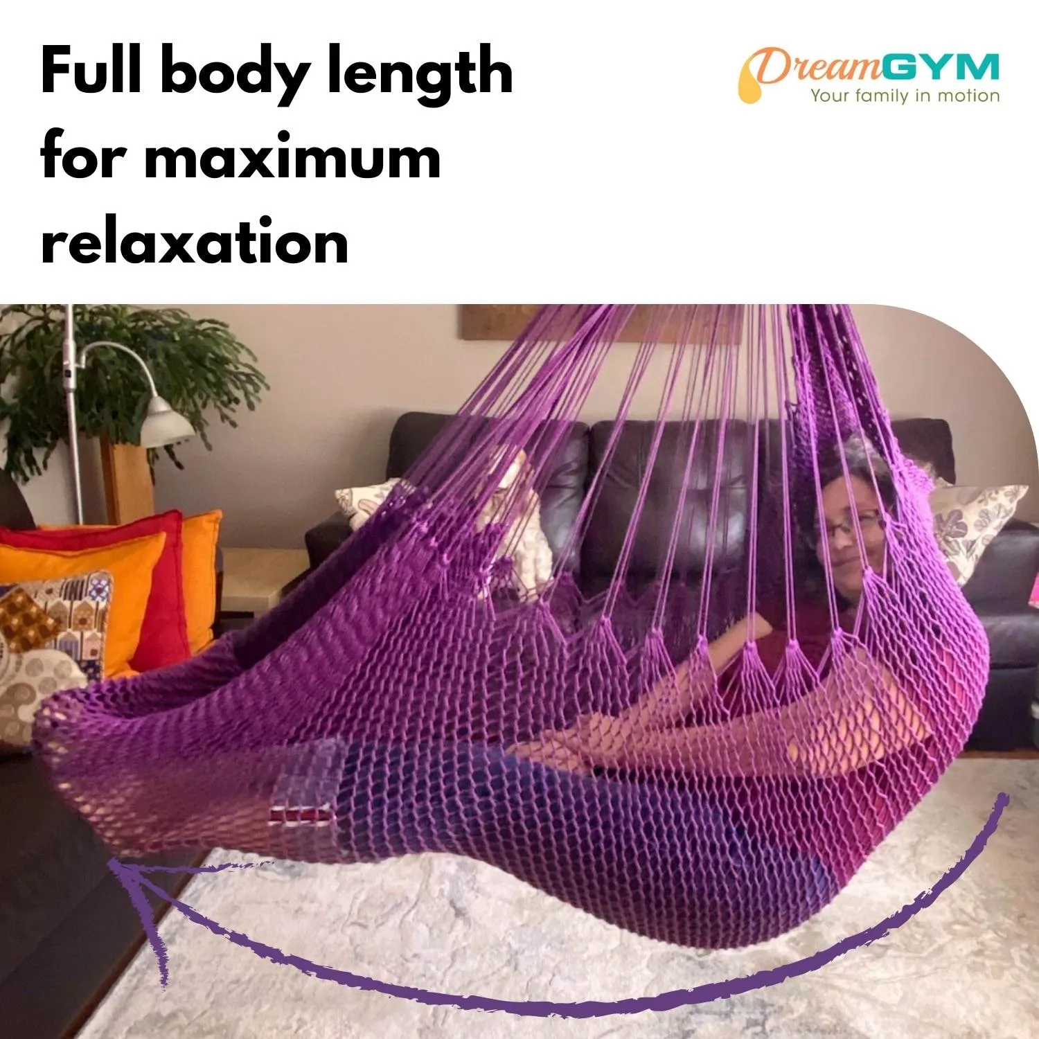 Therapy Hammock Swing - Calm Violet