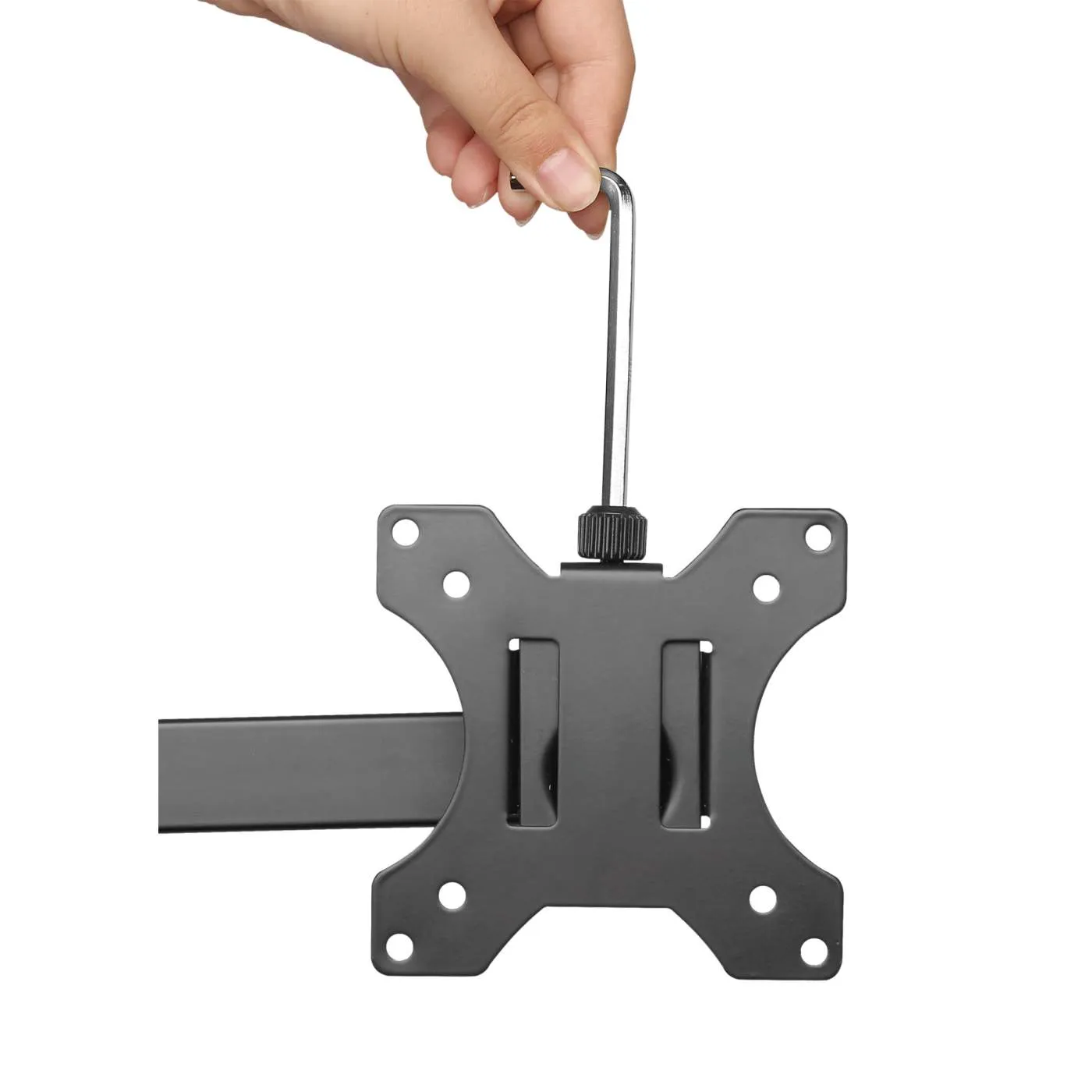 Universal Dual Monitor Mount with Double-Link Swing Arms
