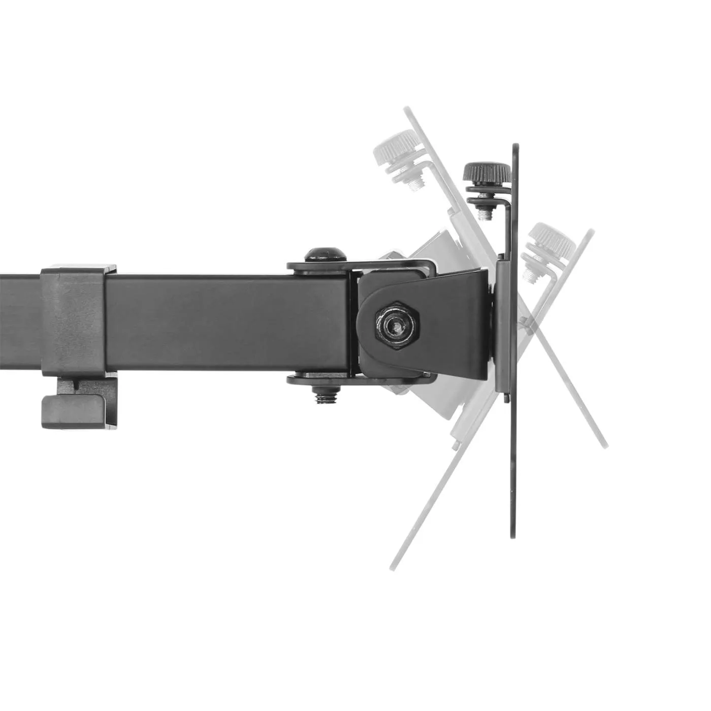 Universal Dual Monitor Mount with Double-Link Swing Arms