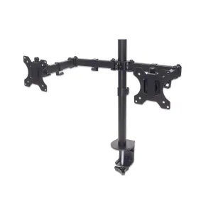 Universal Dual Monitor Mount with Double-Link Swing Arms