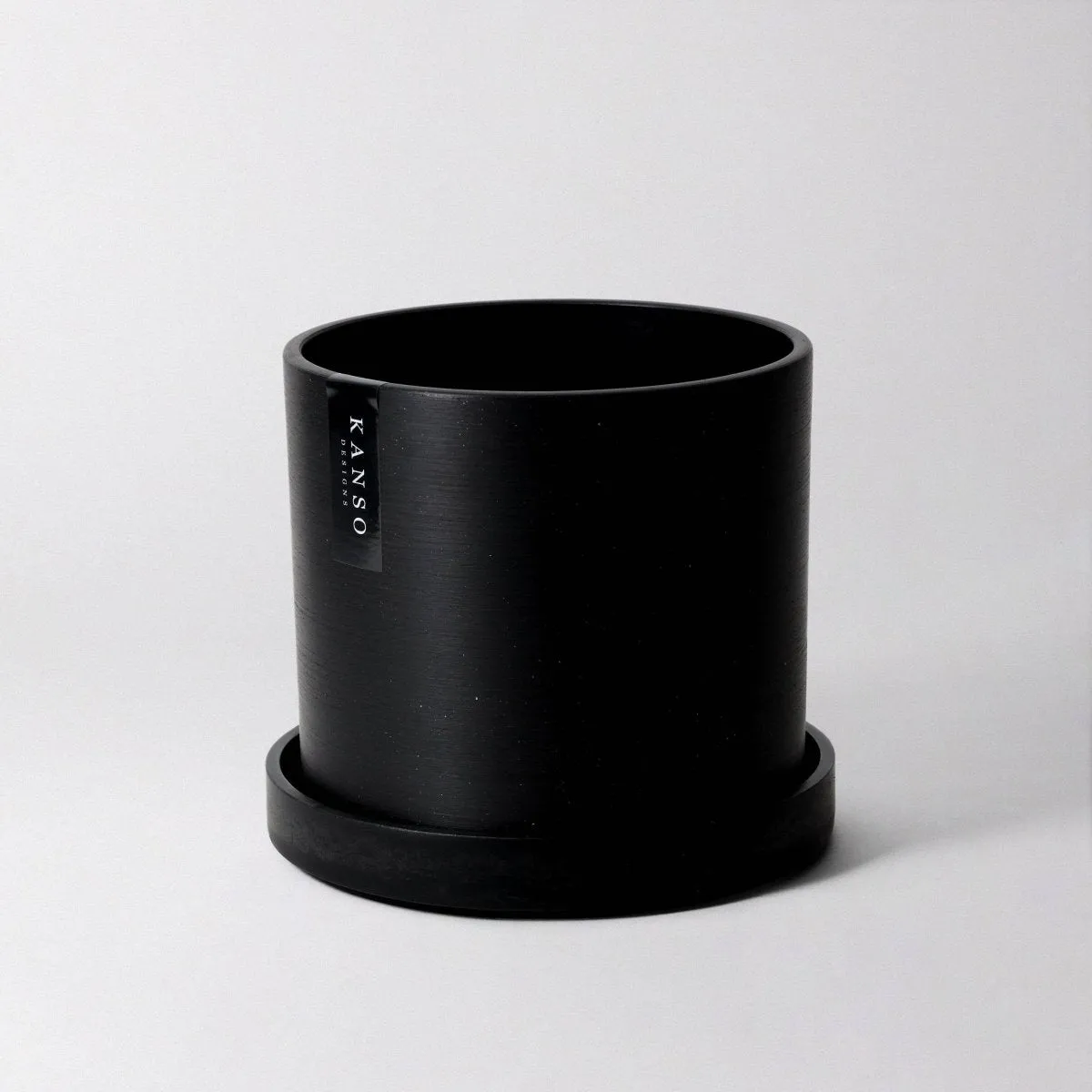 Upcycled Signature Stone Planter Pot & Saucer 7 Inch